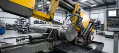 Лентопильная резка цилиндрических металлических заготовок