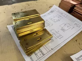 Заготовки электротехнической скобы из латуни Л63